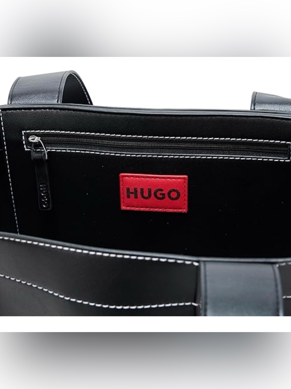 HUGO Becky Tote One Size in Black Gloss - Picture 4 of 5